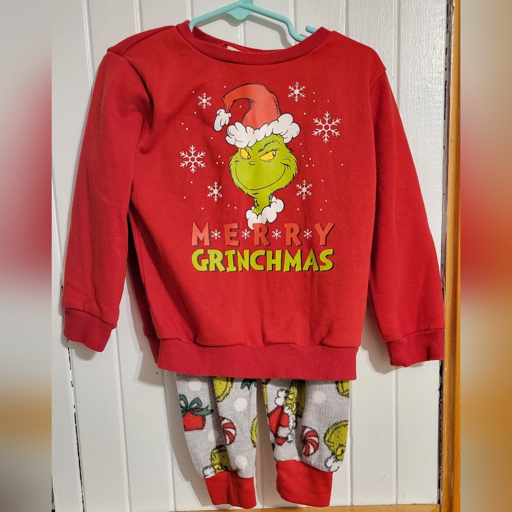 5/$15 Festive Grinch Kids Pajamas
